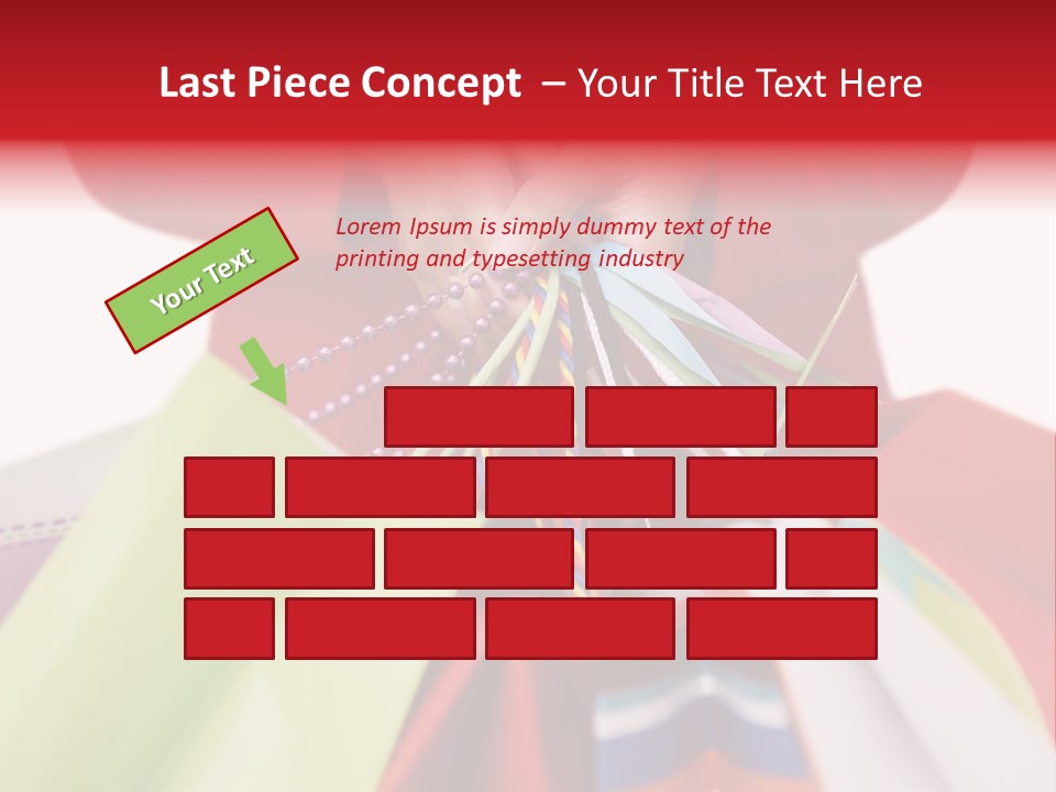 A Woman Holding Several Colorful Shopping Bags PowerPoint Template