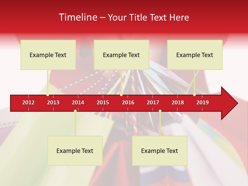 A Woman Holding Several Colorful Shopping Bags PowerPoint Template