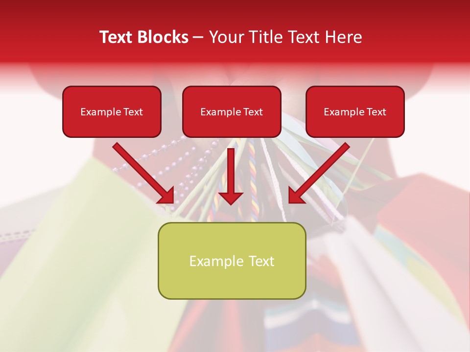 A Woman Holding Several Colorful Shopping Bags PowerPoint Template