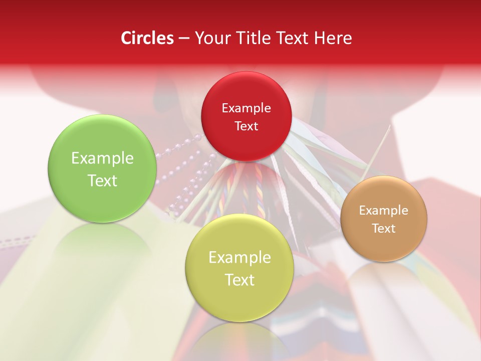 A Woman Holding Several Colorful Shopping Bags PowerPoint Template