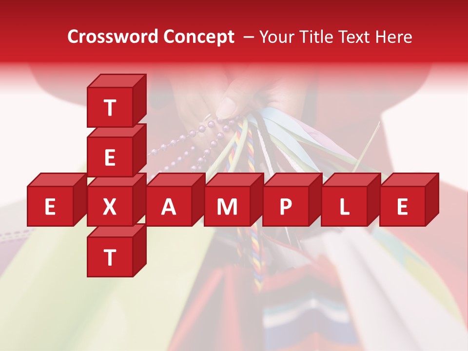 A Woman Holding Several Colorful Shopping Bags PowerPoint Template