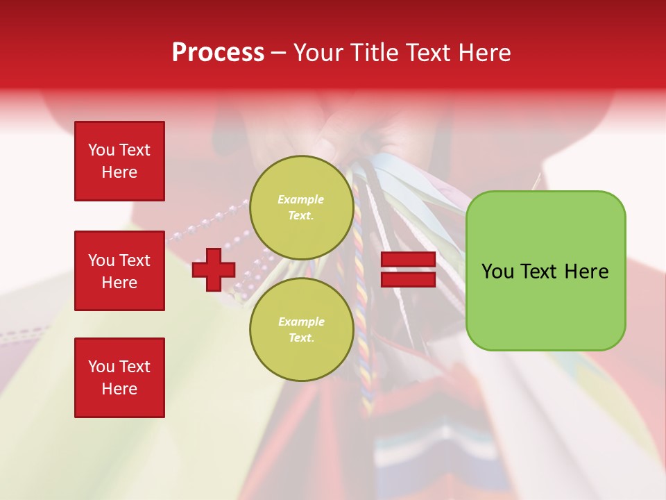 A Woman Holding Several Colorful Shopping Bags PowerPoint Template