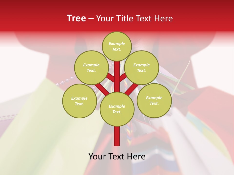 A Woman Holding Several Colorful Shopping Bags PowerPoint Template