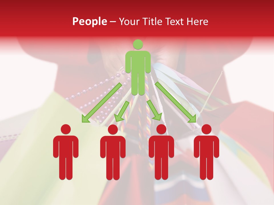 A Woman Holding Several Colorful Shopping Bags PowerPoint Template