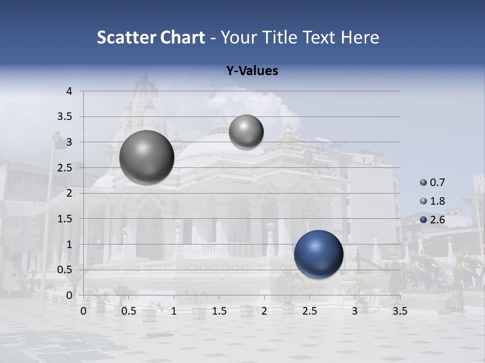 A Large White Building With A Fountain In Front Of It PowerPoint Template