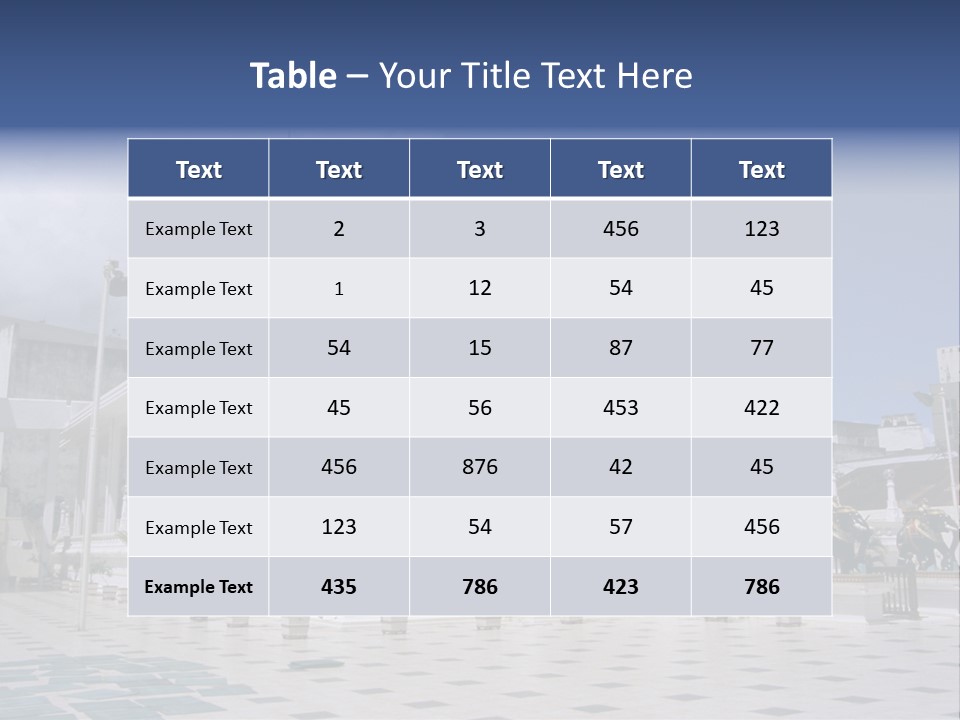 A Large White Building With A Fountain In Front Of It PowerPoint Template