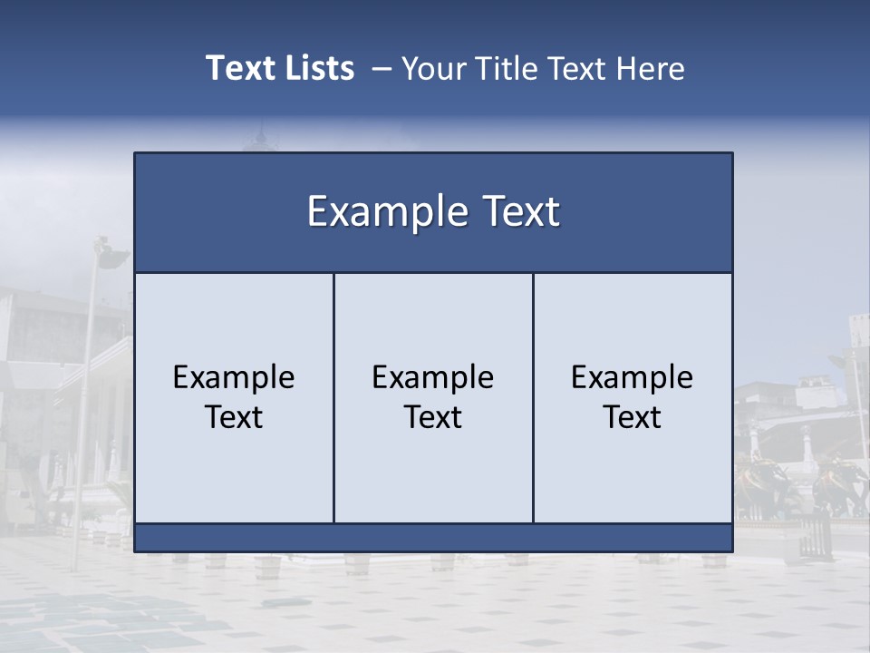 A Large White Building With A Fountain In Front Of It PowerPoint Template