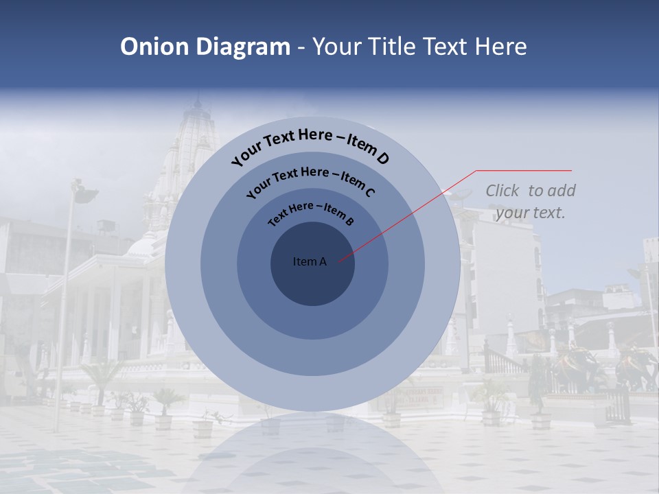 A Large White Building With A Fountain In Front Of It PowerPoint Template