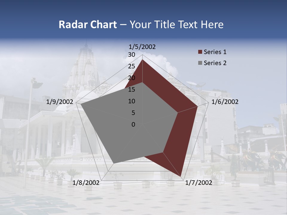 A Large White Building With A Fountain In Front Of It PowerPoint Template