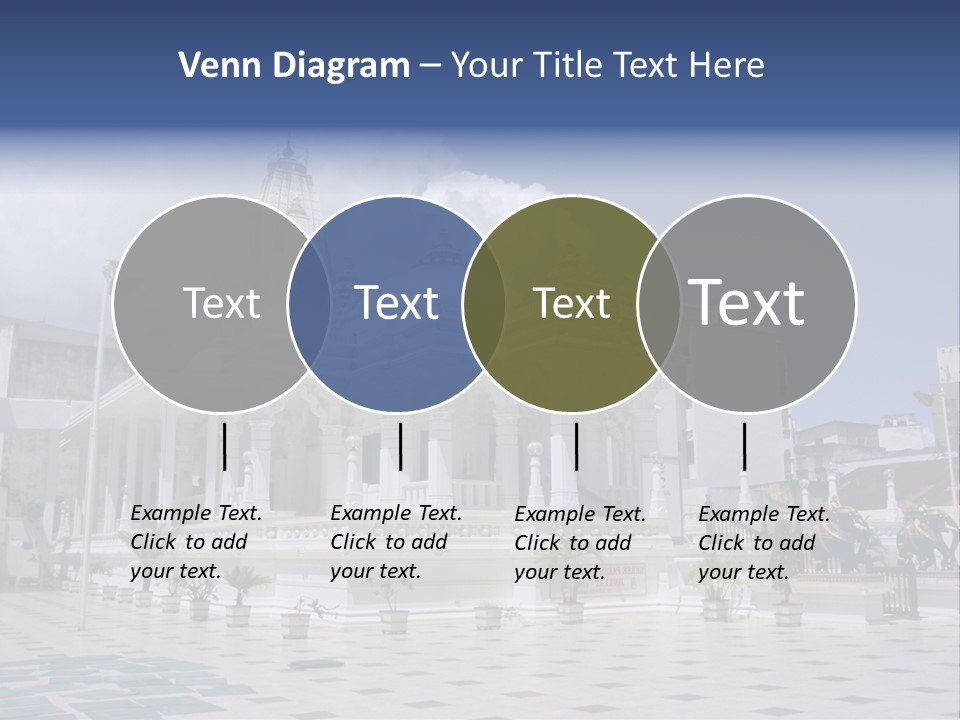 A Large White Building With A Fountain In Front Of It PowerPoint Template