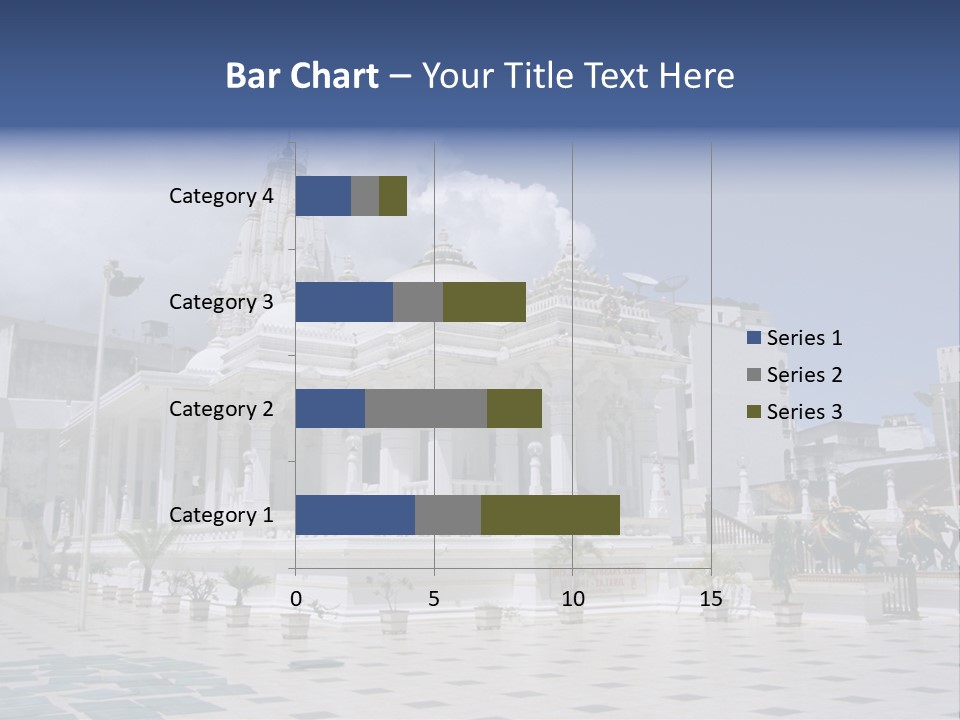 A Large White Building With A Fountain In Front Of It PowerPoint Template