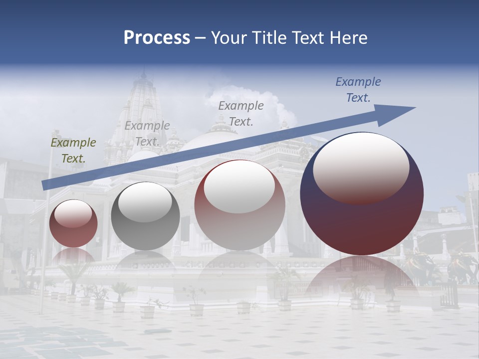 A Large White Building With A Fountain In Front Of It PowerPoint Template