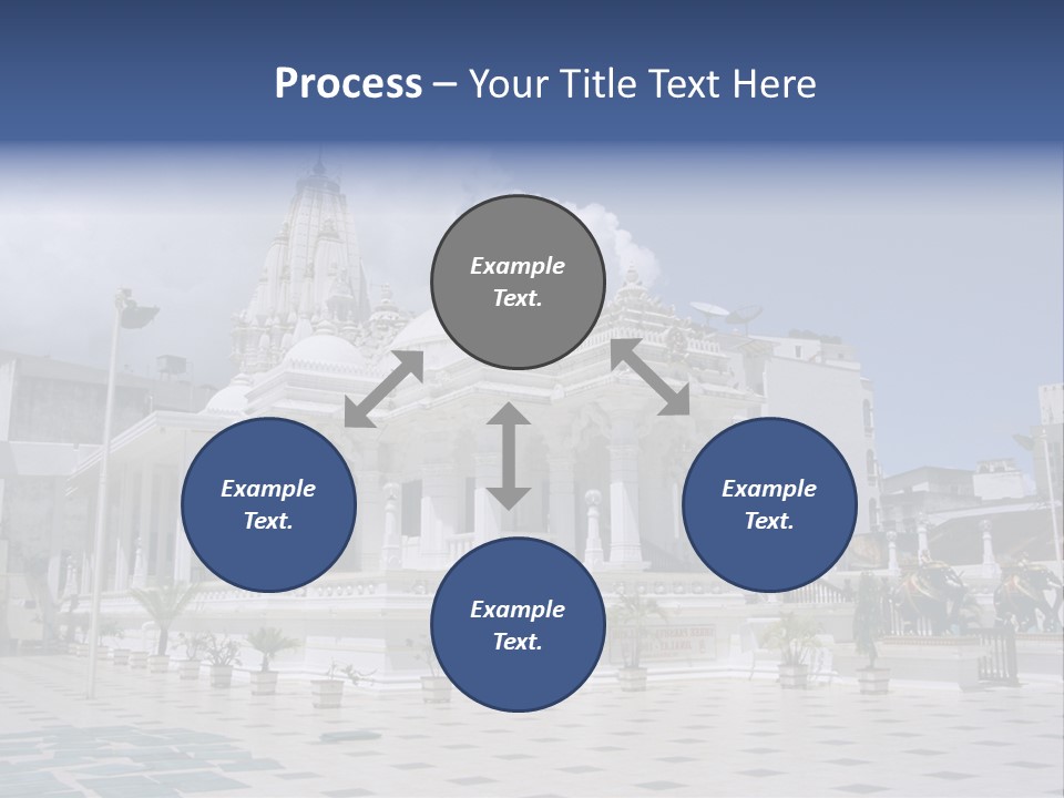 A Large White Building With A Fountain In Front Of It PowerPoint Template