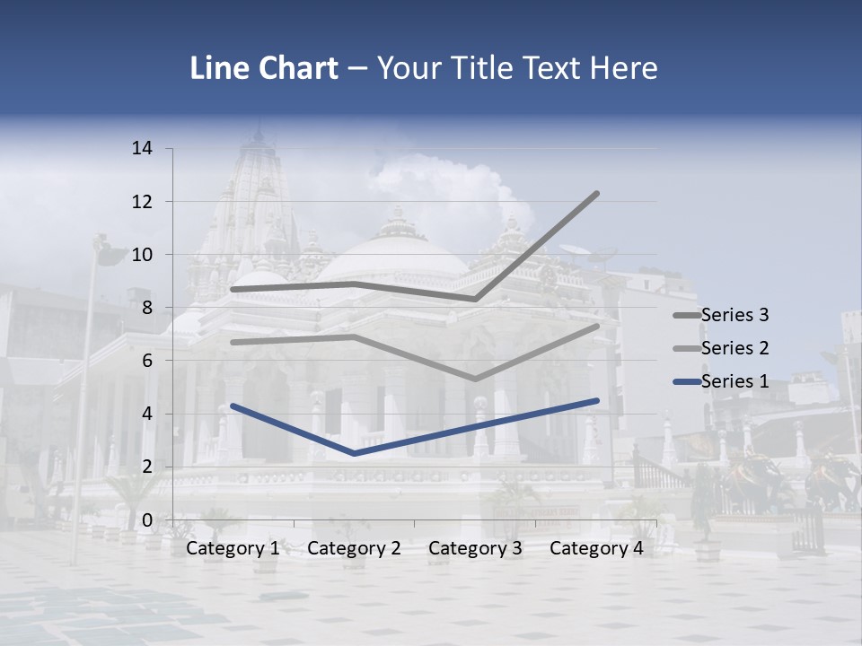 A Large White Building With A Fountain In Front Of It PowerPoint Template