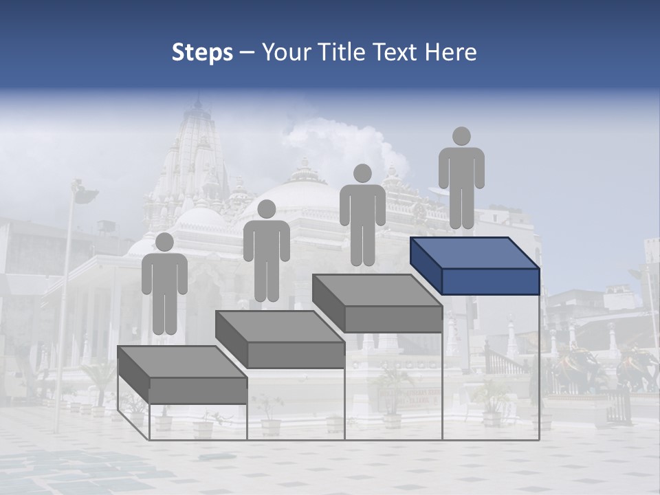 A Large White Building With A Fountain In Front Of It PowerPoint Template