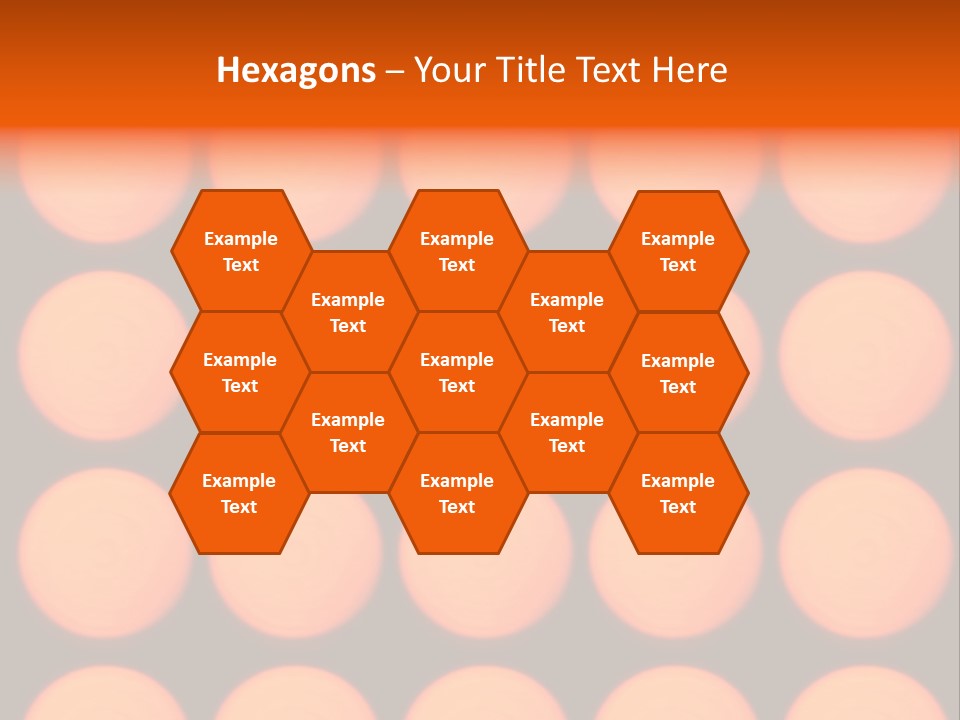 5X5 Orange Grid PowerPoint Template