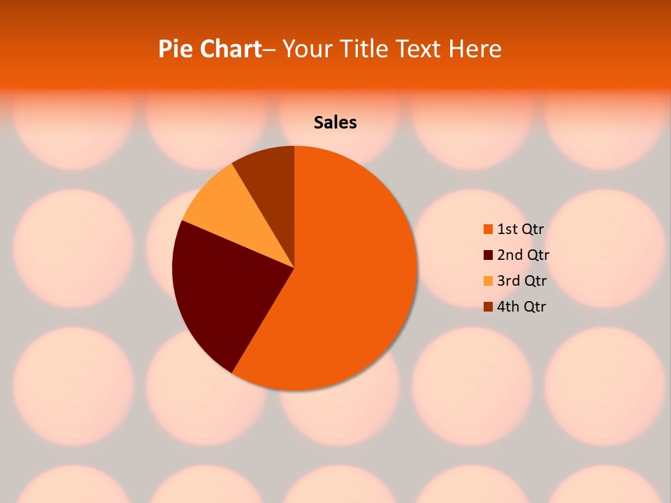 5X5 Orange Grid PowerPoint Template