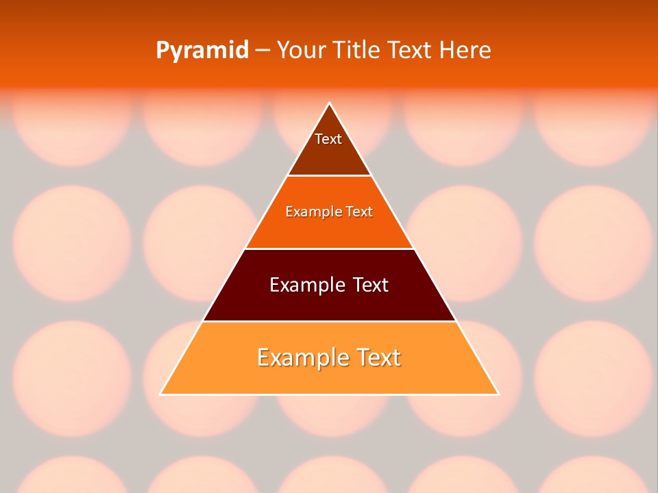 5X5 Orange Grid PowerPoint Template