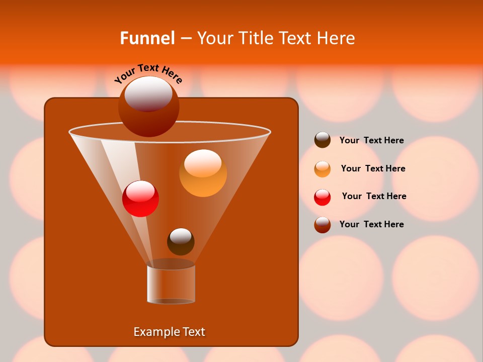 5X5 Orange Grid PowerPoint Template