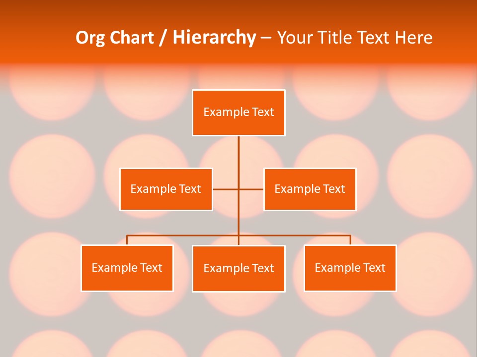 5X5 Orange Grid PowerPoint Template