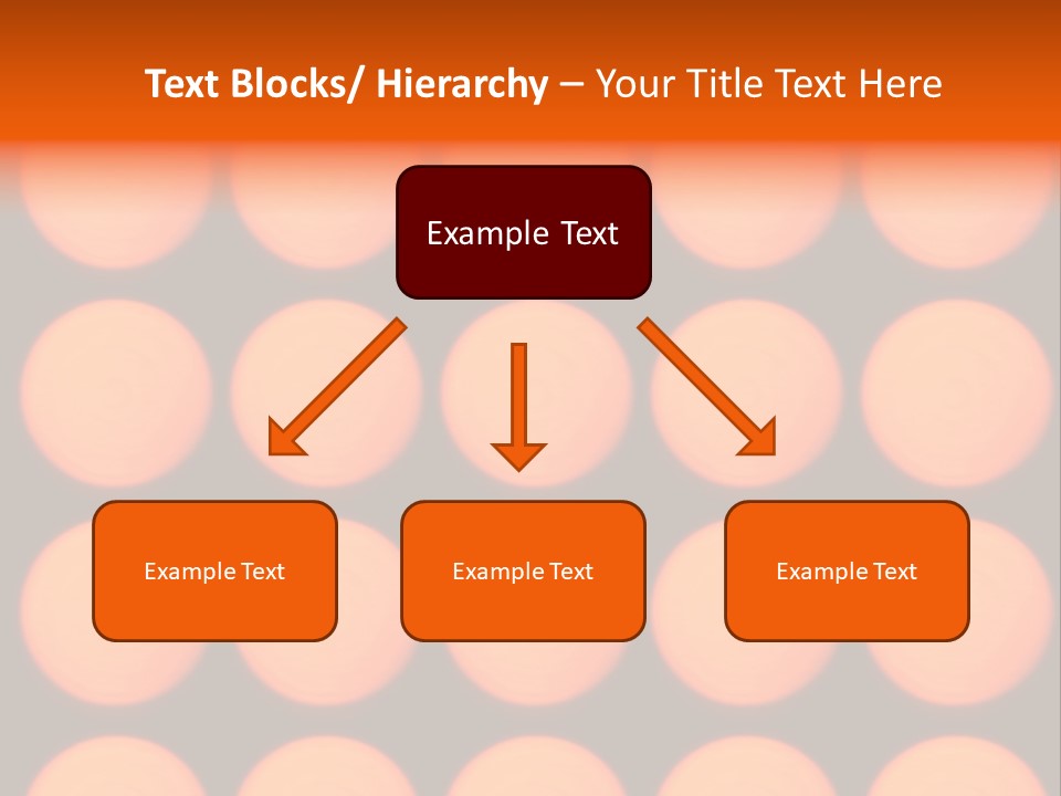 5X5 Orange Grid PowerPoint Template