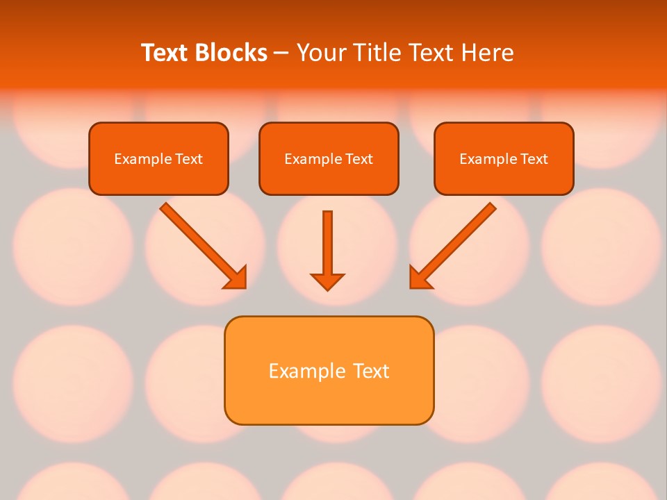 5X5 Orange Grid PowerPoint Template