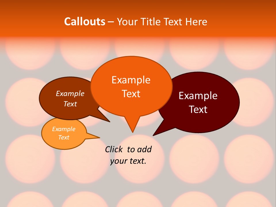 5X5 Orange Grid PowerPoint Template
