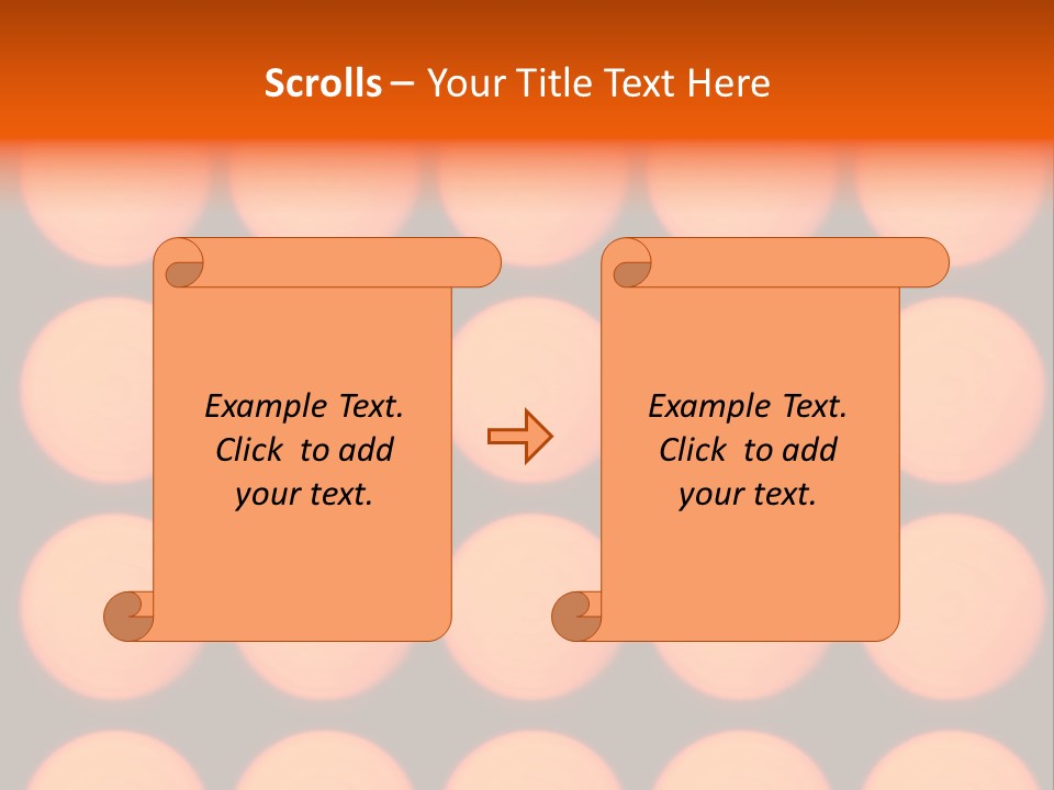 5X5 Orange Grid PowerPoint Template