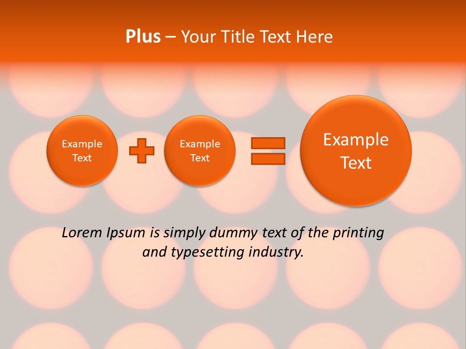 5X5 Orange Grid PowerPoint Template