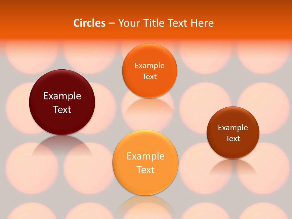 5X5 Orange Grid PowerPoint Template
