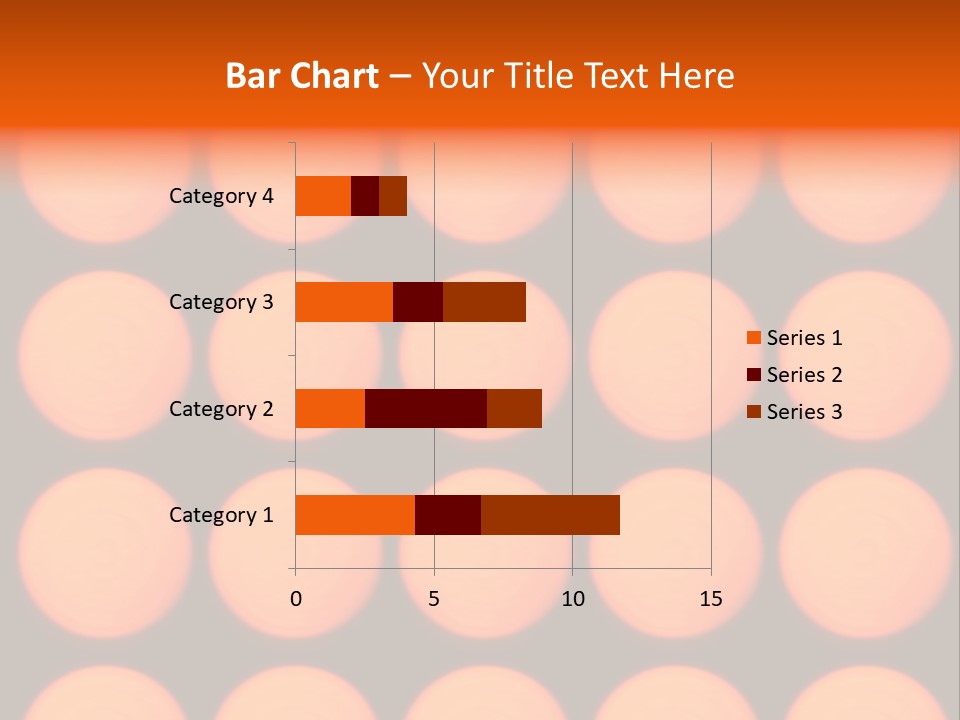5X5 Orange Grid PowerPoint Template