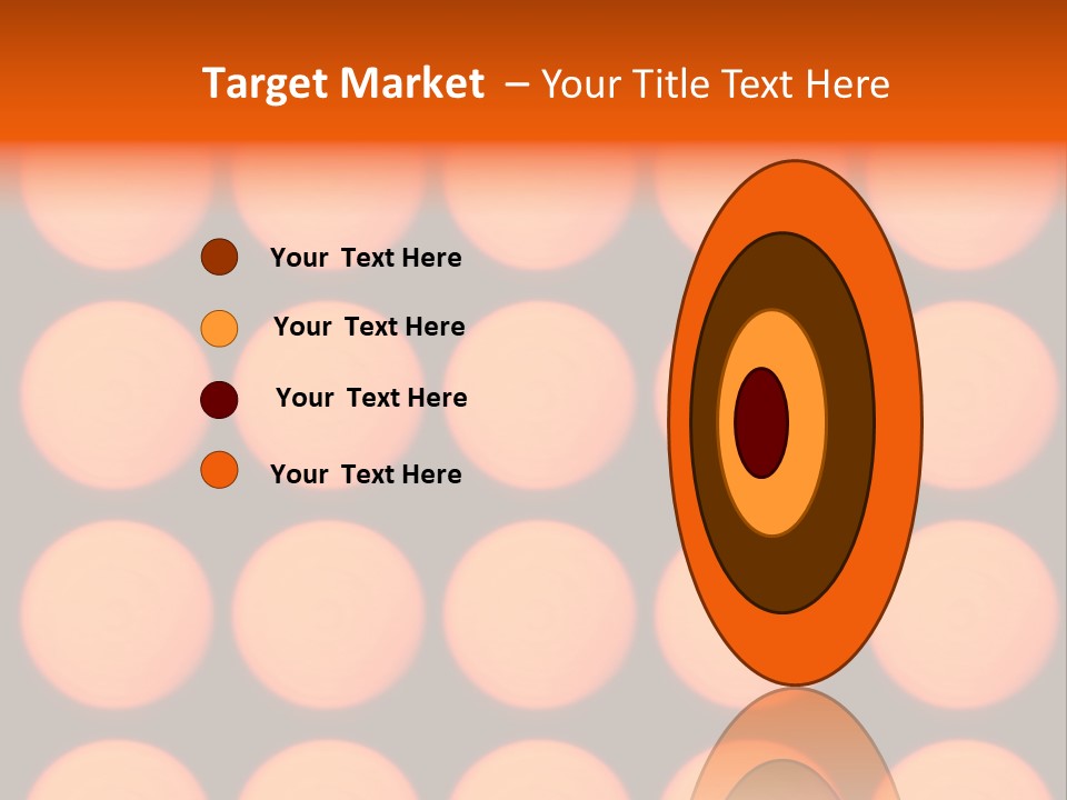 5X5 Orange Grid PowerPoint Template