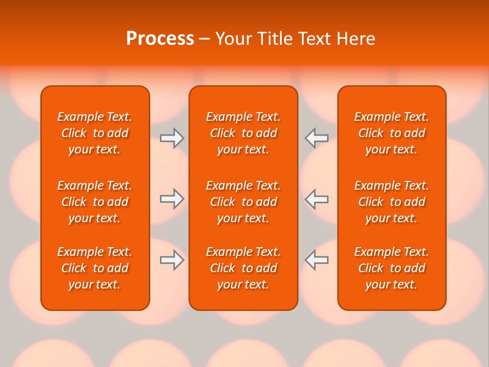 5X5 Orange Grid PowerPoint Template
