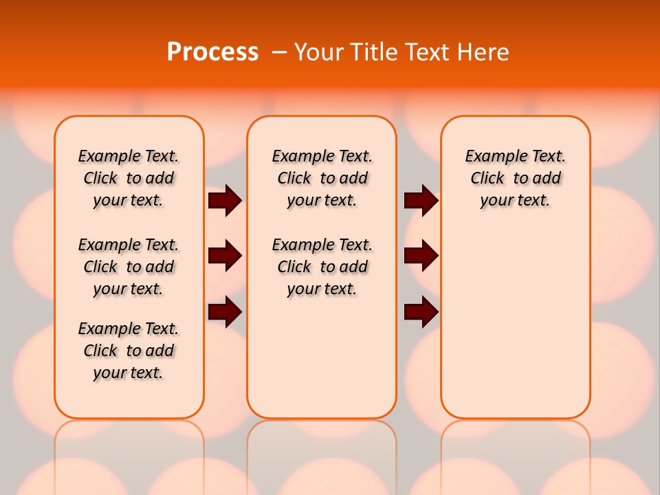 5X5 Orange Grid PowerPoint Template