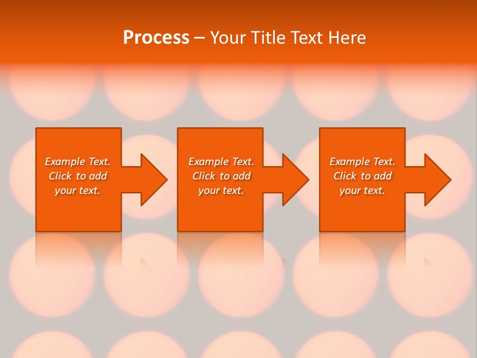 5X5 Orange Grid PowerPoint Template