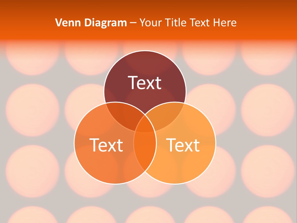 5X5 Orange Grid PowerPoint Template