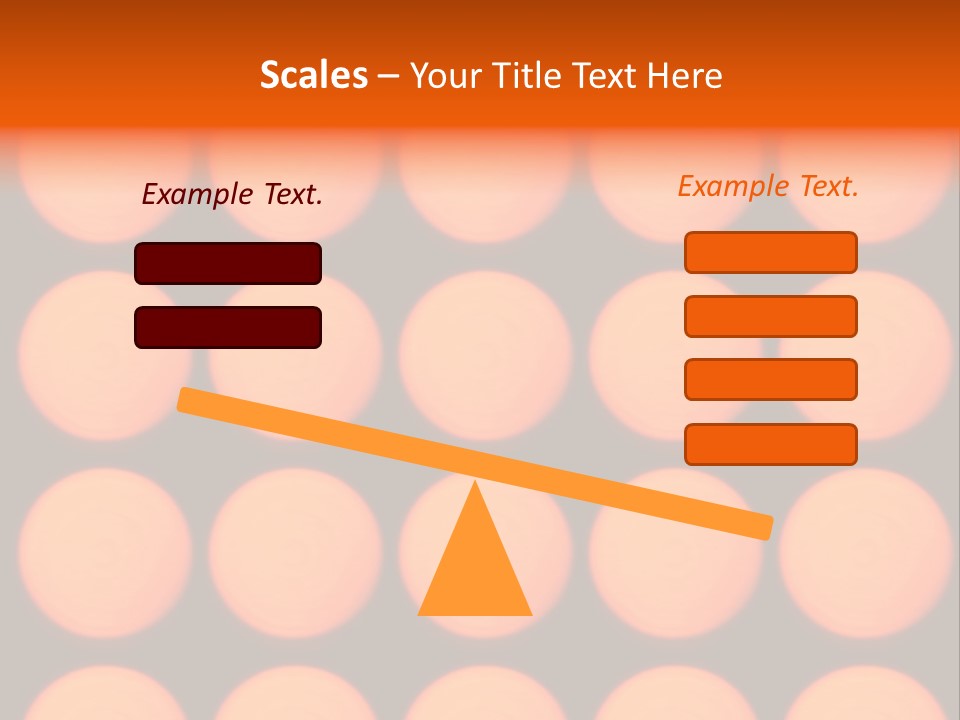 5X5 Orange Grid PowerPoint Template