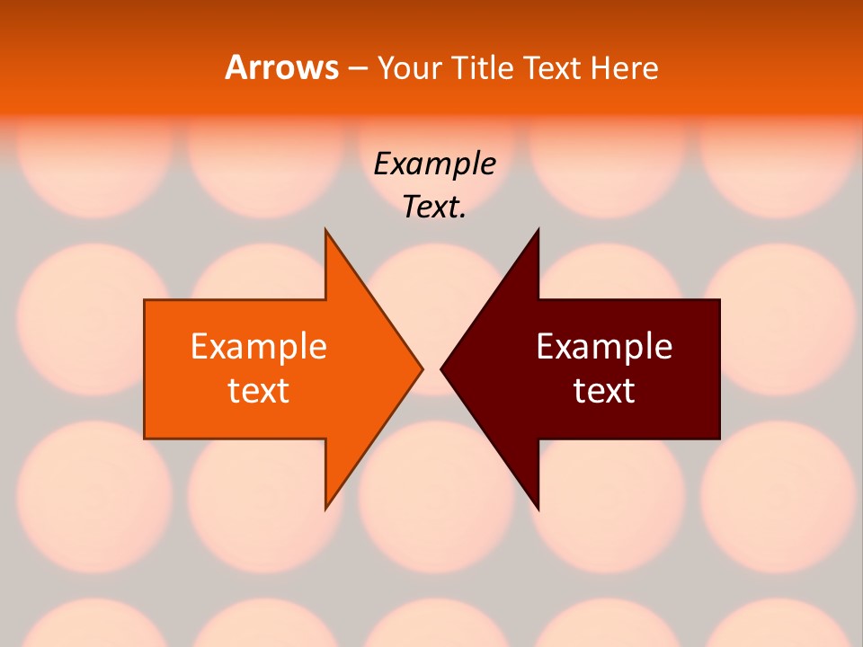 5X5 Orange Grid PowerPoint Template