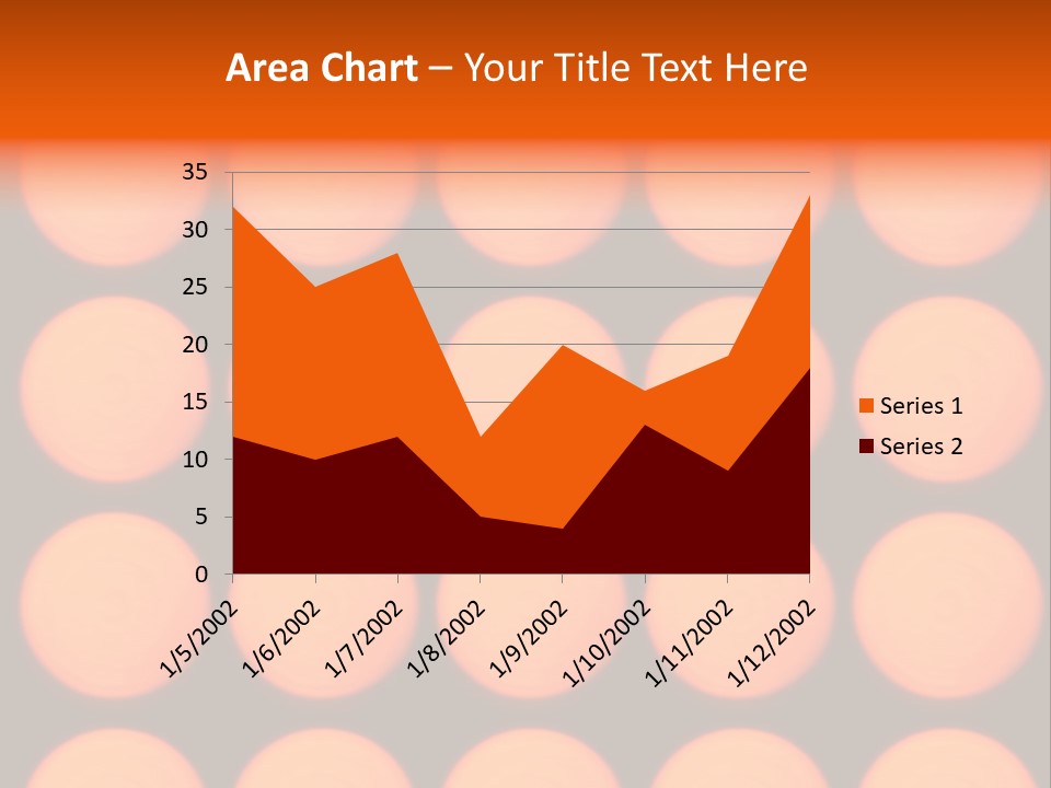 5X5 Orange Grid PowerPoint Template