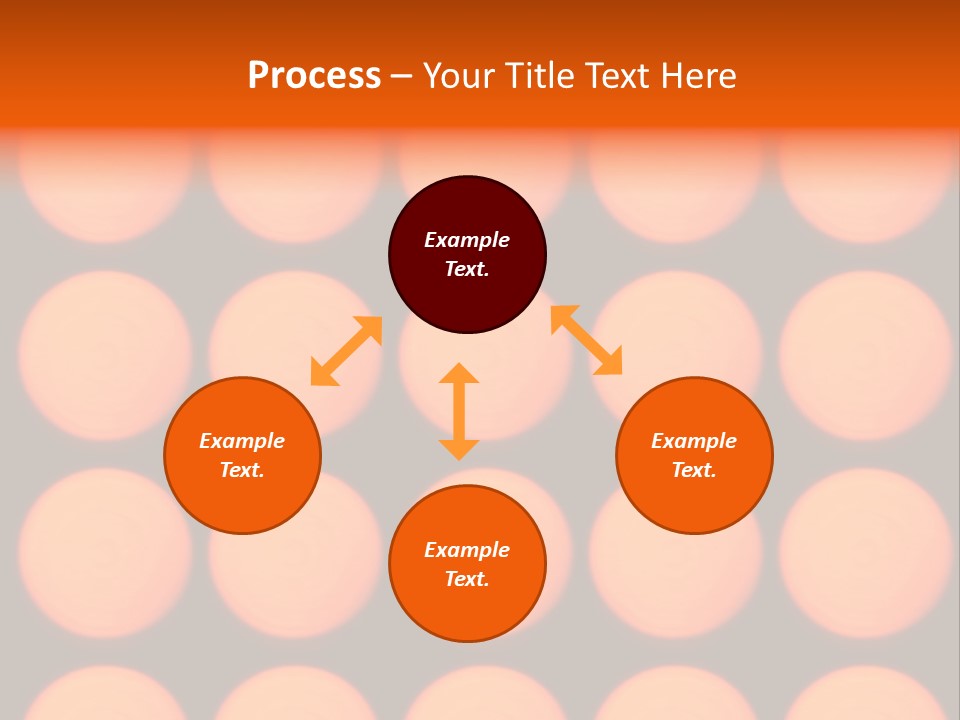 5X5 Orange Grid PowerPoint Template