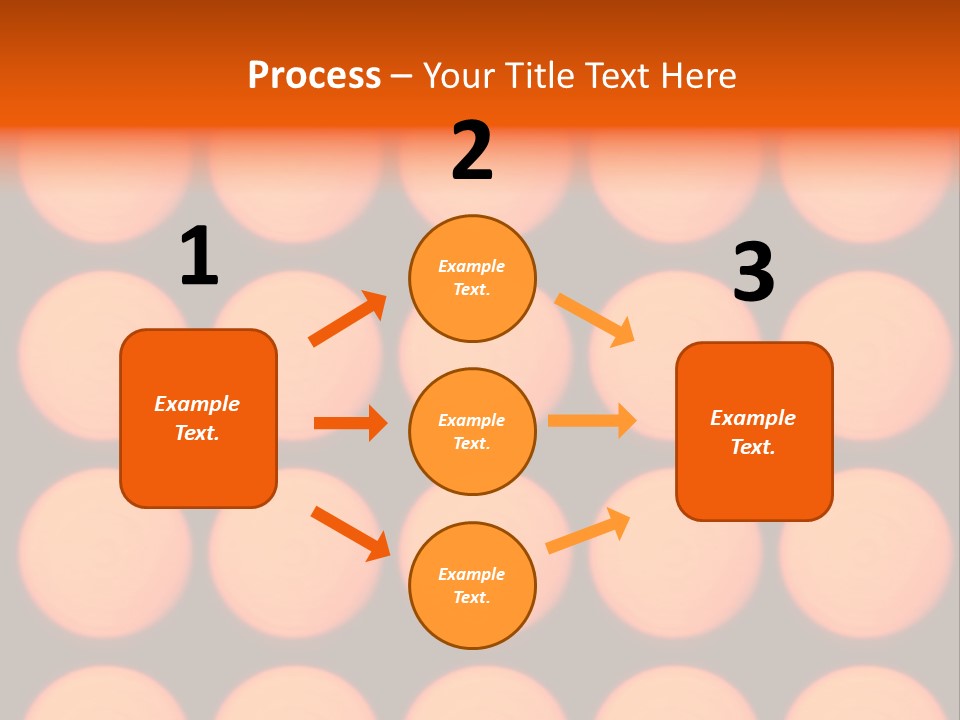 5X5 Orange Grid PowerPoint Template