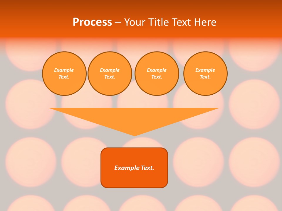 5X5 Orange Grid PowerPoint Template