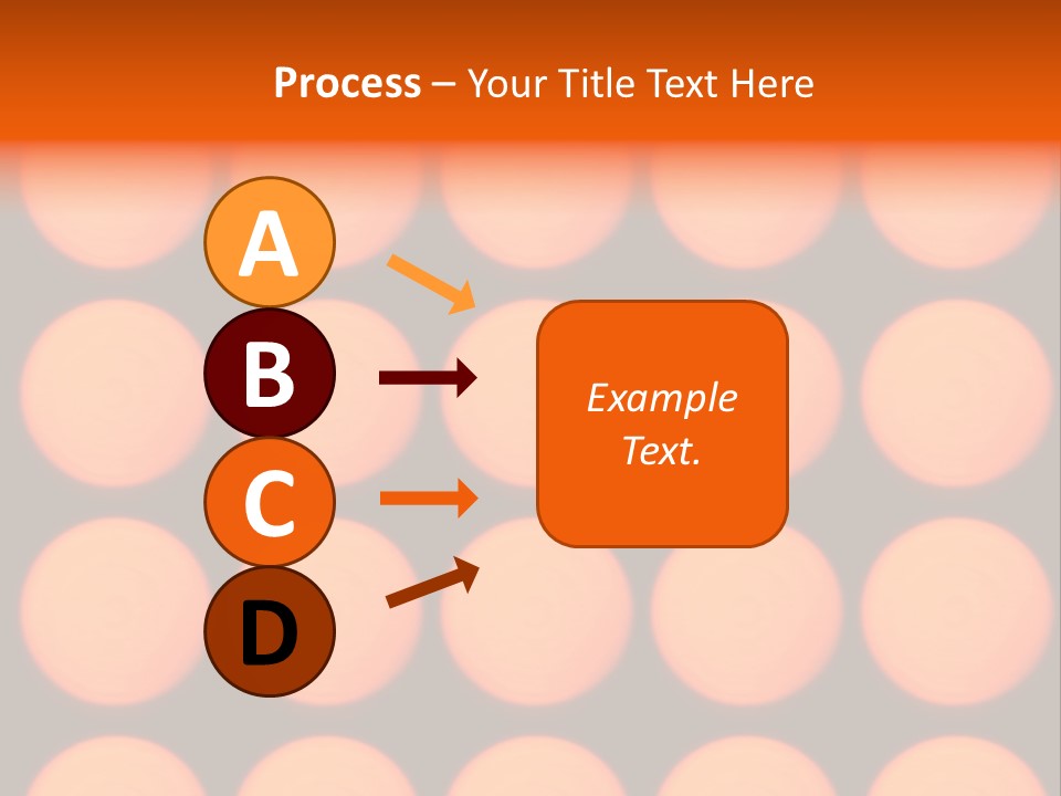 5X5 Orange Grid PowerPoint Template