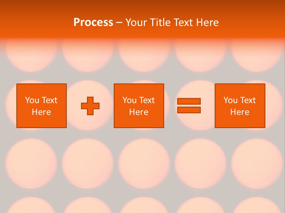 5X5 Orange Grid PowerPoint Template