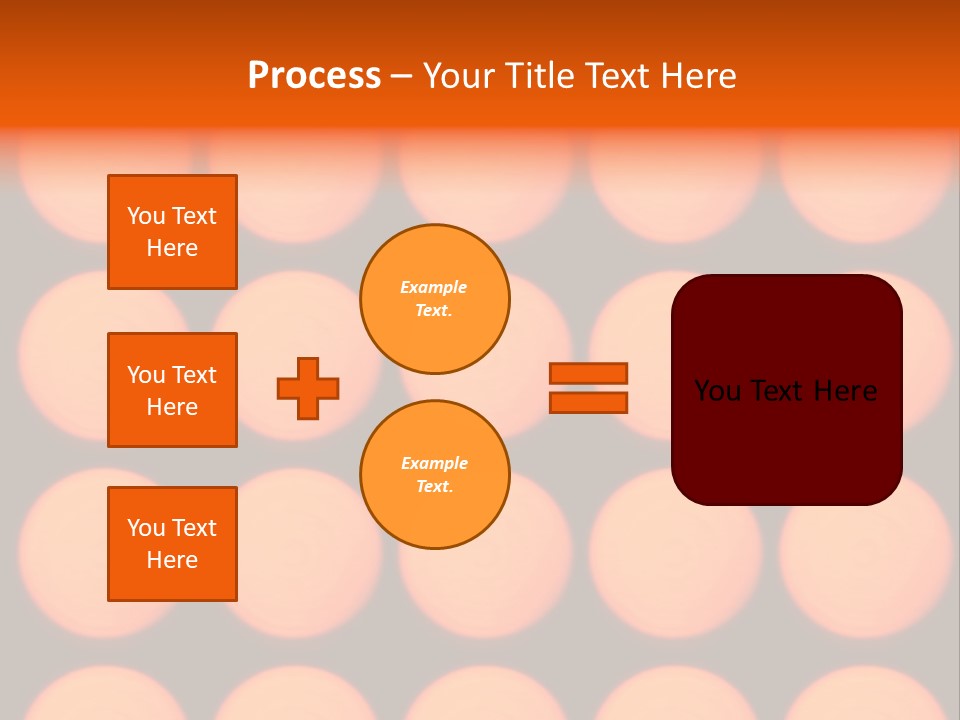 5X5 Orange Grid PowerPoint Template
