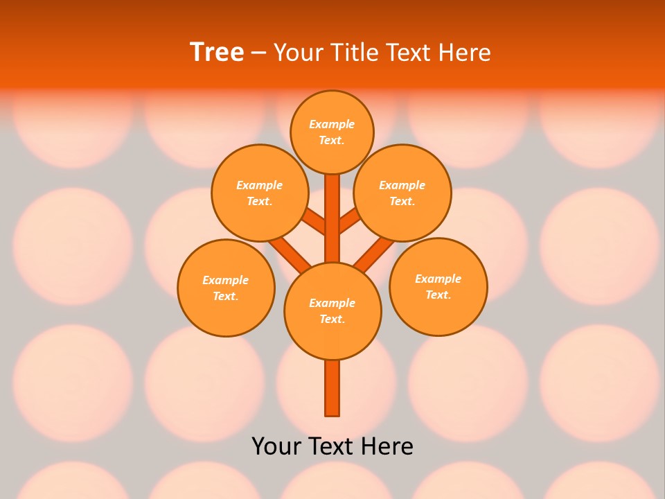 5X5 Orange Grid PowerPoint Template