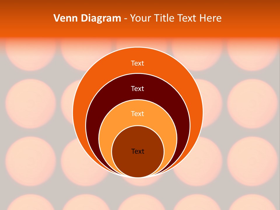 5X5 Orange Grid PowerPoint Template