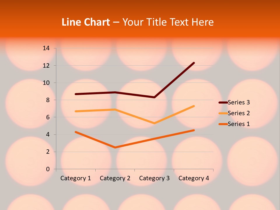5X5 Orange Grid PowerPoint Template