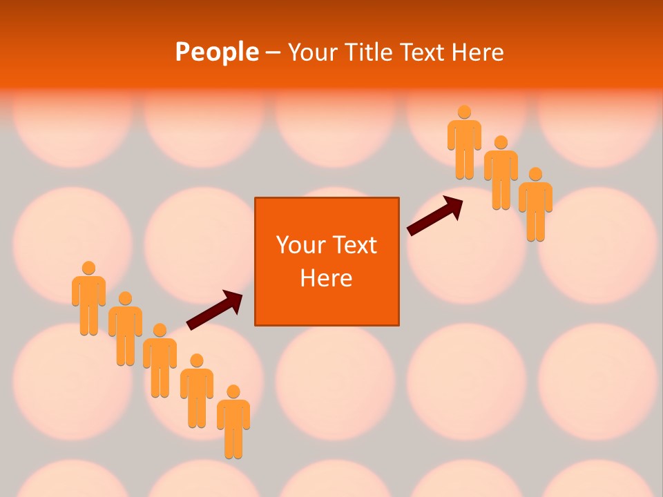 5X5 Orange Grid PowerPoint Template