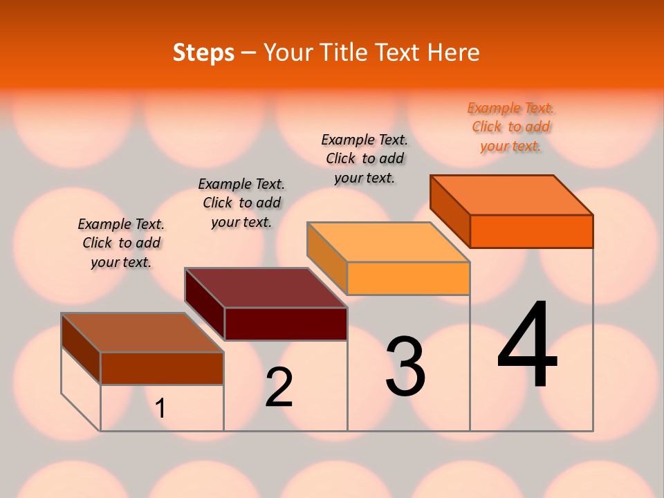 5X5 Orange Grid PowerPoint Template